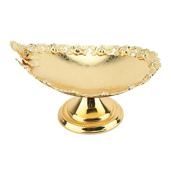 Gold Dessert Stand, European Cake Stand Elegant Fruit Plate Dessert Plate Display for Wedding