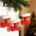 thumbnail image 5 of PEIBang 4Pcs Christmas Santa Boots Ornaments,Red Shoes Xmas Tree Ornaments Hanging Pendants for Indoor Outdoor Christmas Home Decorations, 5 of 9