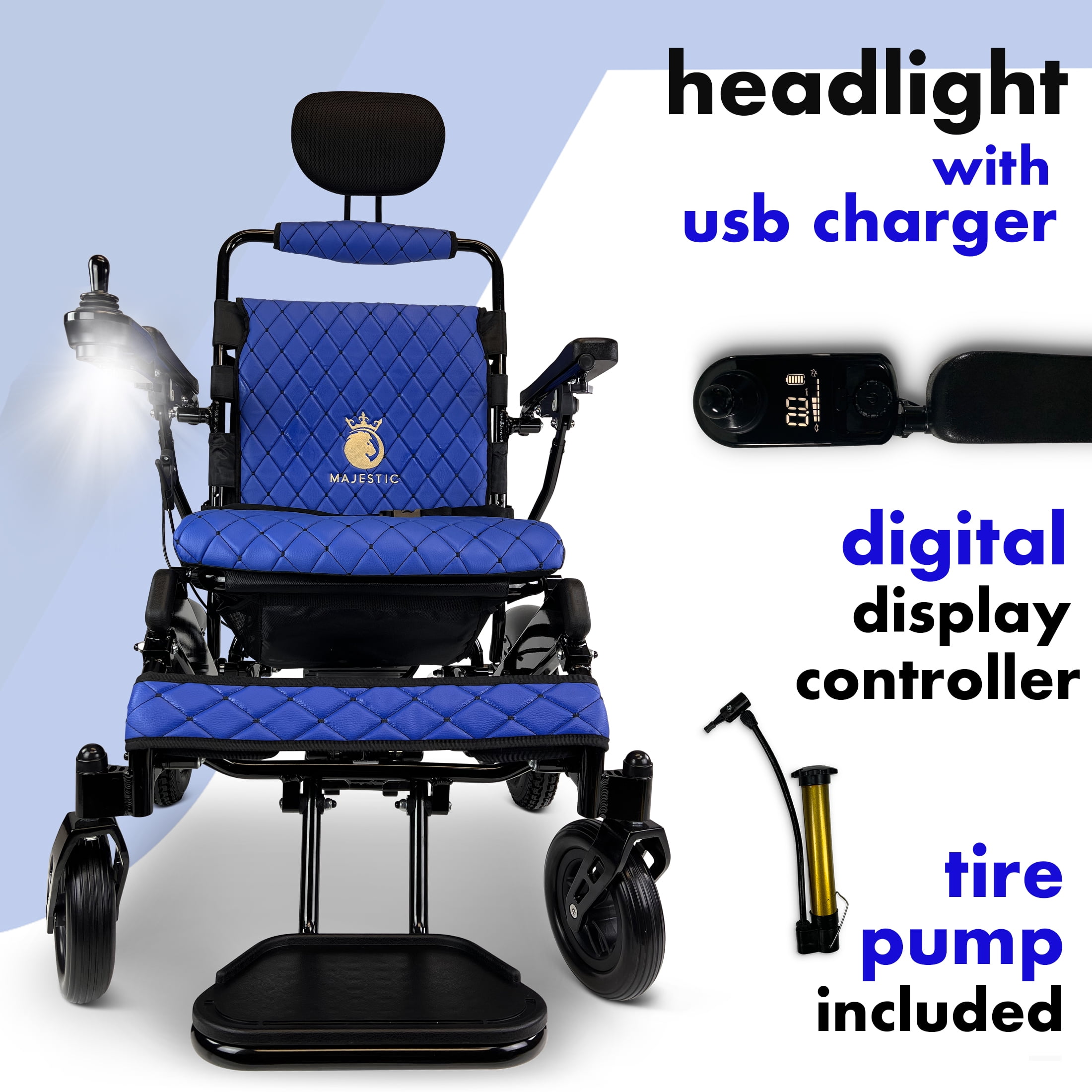 Buy Majestic Electric Wheelchair, Folding Lightweight Wheelchairs