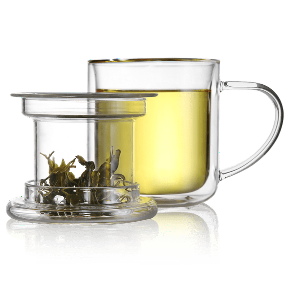 Teabloom Well-being Personal Tea Maker - Glass Infuser Mug