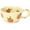 Vitality Orange, variant on TrendMallOasis Cream Yellow Hand-Painted Lemon Pattern Ceramic Mug, 250ml Wavy Edge Multipurpose Coffee & Milk Cup