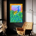 thumbnail image 5 of Epic Art 'Pretty Peacock' by Rebecca Wang Art, Acrylic Glass Wall Art, 24"x36", 5 of 8