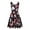 Black, variant on Summer Fashion Tank Dress Floral Patchwork Sleeveless Dress Square Neck Waist Slimming Dance Dress,Bodycon Sexy Mini Party Dress