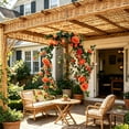thumbnail image 4 of Guirnalda de Enredaderas de Rosas Artificiales de 180 cm, Decoración Colgante de Flores Falsas con Hojas Verdes para Bodas, Jardines, Uso en Interiores y Exteriores, 4 of 6