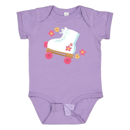 

Inktastic Roller Skate Flowers Gift Baby Girl Bodysuit