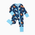 thumbnail image 4 of PatPat Baby Boy Clothes Bamboo Viscose Snug Fit Baby Sleepers 2-Way Zipper Dinosaur Baby Pajamas Jumpsuits Outfit Gift for Baby 0-3M, 4 of 14