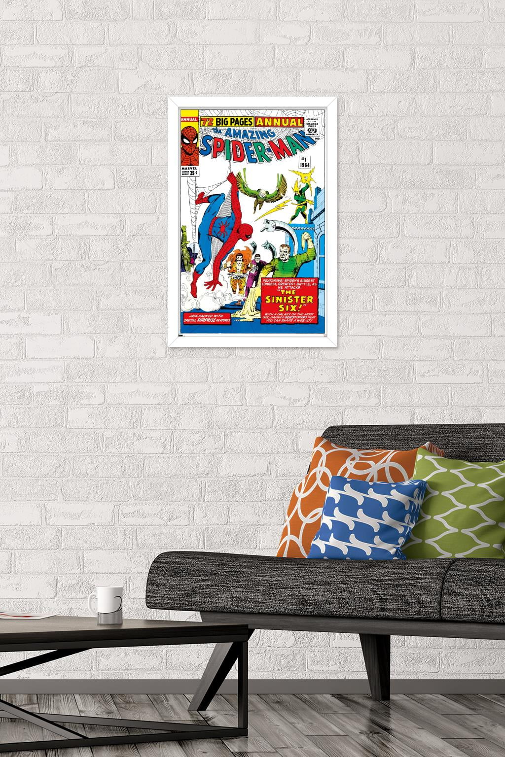 Marvel Comics - The Sinister Six - Amazing Spider-Man Annual #1 Wall Poster, 14.725" x 22.375", Framed