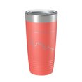 thumbnail image 1 of Occoquan Reservoir Tumbler Lake Map Travel Mug Insulated Laser Engraved Coffee Cup Fountainhead Regional Park Virginia 20 oz Coral, 1 of 1