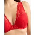 thumbnail image 4 of Joyspun Women's Lace Plunge Bra, Sizes 36B-40D, 4 of 6