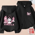 thumbnail image 5 of Sanrio-Sudadera con capucha de algodón puro para niños, cárdigan con cremallera, chaqueta de dibujos animados, ropa Kuromi, regalo de vacaciones, novedad de 2024, 5 of 5