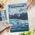 thumbnail image 3 of Lantern Press 1000 Piece Jigsaw Puzzle, Wrangell, St. Elias National Park, Alaska, Glacier, 3 of 5