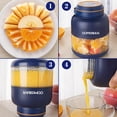 thumbnail image 4 of Pisexur Batería de cocina Exprimidor portátil recargable tipo C, dos tapas intercambiables, ideal para batidos, frutas y verduras. para la cocina del hogar, 4 of 6