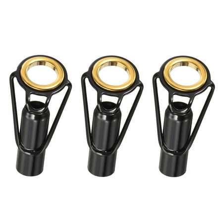 7mm Tube Dia Fishing Rod Tips Repair Kit Stainless Steel Ring Guide 3 Pack