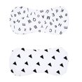 thumbnail image 5 of figatia 2 pcs Smothness Cartoon Cute Printed Towels - Letter and Triangle, as described, 5 of 5