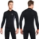 thumbnail image 4 of Traje de neopreno Traje de neopreno de manga larga para hombre, traje de neopreno de 3mm, Top cálido con cremallera frontal, camisas para surf, natación, snorkel, kayak, 4 of 8