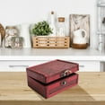 thumbnail image 4 of Dleadar Vintage Wooden Storage Box With Buckle Jewelry Storage Box Organization Box House, 4 of 10
