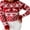 Red, variant on Gureui Woman's Christmas Sweater,Long Sleeve Elk Snowflake Printed Round Neck Casual Thick Loose Knitted Pullover Tops for Holiday/Party