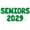 Green, variant on Letter Balloons - SENIORS 2029 16" Inch Alphabet Letters Foil Mylar Balloon Senior Year Party Banner (Gold)