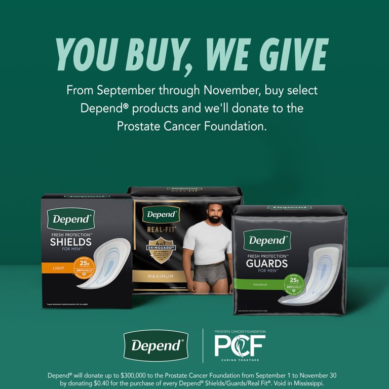 Depend Incontinence Guards for Men, Maximum, 52 Count - Walmart.com depend-incontinence-guards-for-men-maximum-52-count-walmart-com