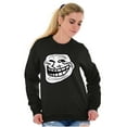 thumbnail image 4 of Troll Face Original Meme Smile Mad Sweatshirt for Men or Women Brisco Brands X, 4 of 6