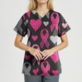 thumbnail image 3 of NAMTYQX Short Sleeve Shirts for Women Short Sleeve Tshirts Shirts for Women Purple Size 3XL, 3 of 4