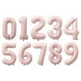 thumbnail image 2 of Number Forty Five Balloon Soft Pastel Pink Number 45 Balloon 32" Large Birthday, 2 of 3