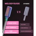 thumbnail image 3 of MelodySusie Nail Drill Bits Set, 7pcs Tungsten Carbide Diamond 3/32'' Professional Nail Drill Bits for Nail Drill Efile,colorful, 3 of 10
