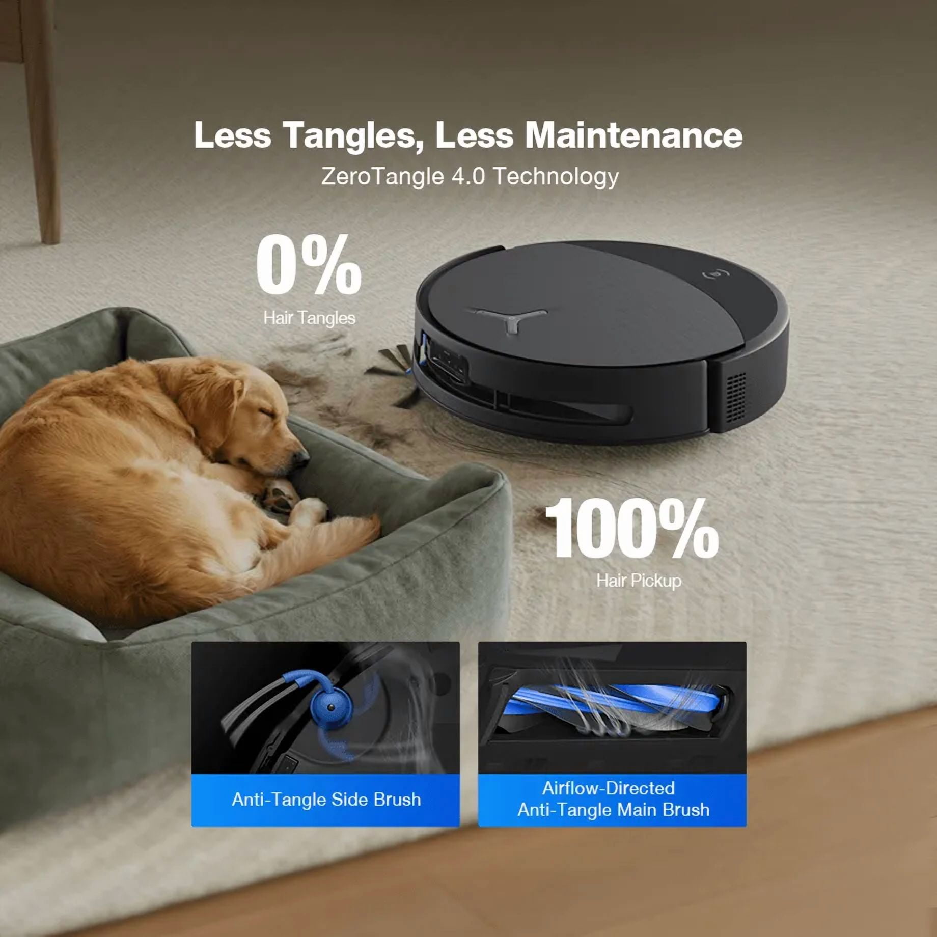 ECOVACS DEEBOT T90 PRO OMNI Robot Vacuum and Mop, 30,000Pa Suction, Instant Self-Cleaning OZMO Roller Mop