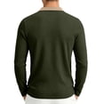 thumbnail image 4 of Polo Shirts for Men Long Sleeve Color Block Breathable Classic Collared Shirts Men's Golf Shirts Casual Work Shirts Green S, 4 of 5