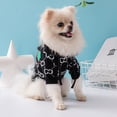thumbnail image 2 of Suéter con gorro para mascotas Suéter grueso y cálido para Pomerania Ropa para perros, 2 of 6
