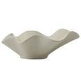 thumbnail image 3 of Home Decor Collection Sterling & Noble Home Ruffle Shaped Off-White Ceramic Indoor Tabletop Decorative Bowl, 3 of 15