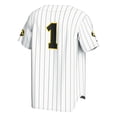 thumbnail image 3 of Unisex GameDay Greats #1 White Iowa Hawkeyes Baseball Lightweight Fashion Jersey, 3 of 4