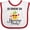 White and Red, variant on Inktastic Hawaiian Party Pineapple Girls Baby Bib