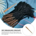 thumbnail image 3 of Wood Handle Crochet Hook for Dreadlocks Braids, Locking Crochet Needle for Hair Styling and Braid Craft Tools, 3 of 7