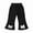 1-Black629, variant on Kiijoy Girls High Waisted Bow Flared Pants Comfortable Pull On Casual Trousers, Sizes 1-14