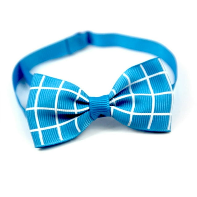 Collier pour Chat et Chien, Nœud Papillon à Carreaux, Sangle de Cou Réglable, Accessoires de Toilettage pour Animaux