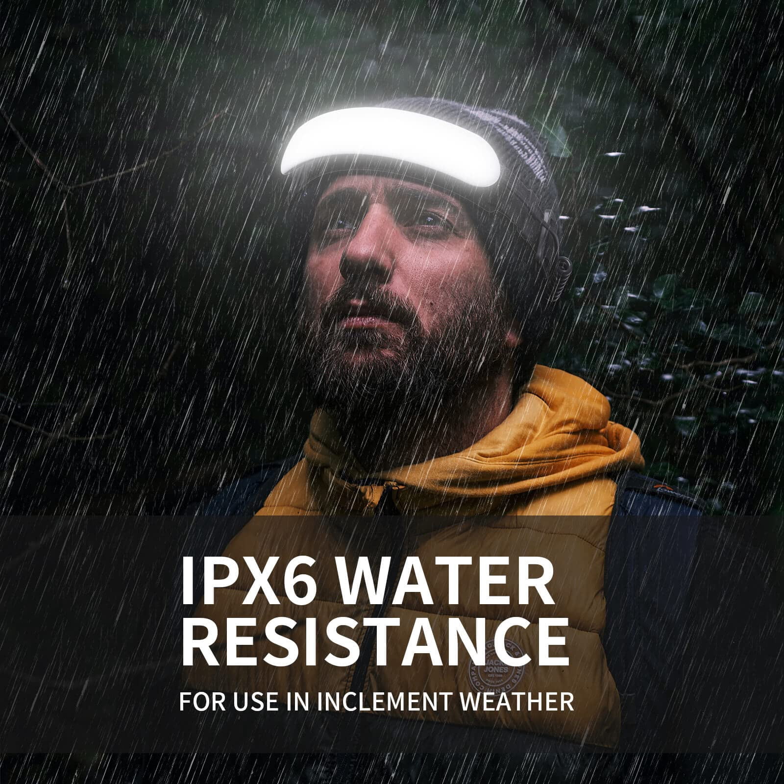 Headlamp Rechargeable Pro+ 7500mah 1500 Lumen Super Bright 230°beam Led Head Lamp Lights For Forehead 3 Modes Ipx6 Headlamps Adults Camping/mechanic/hard Hat