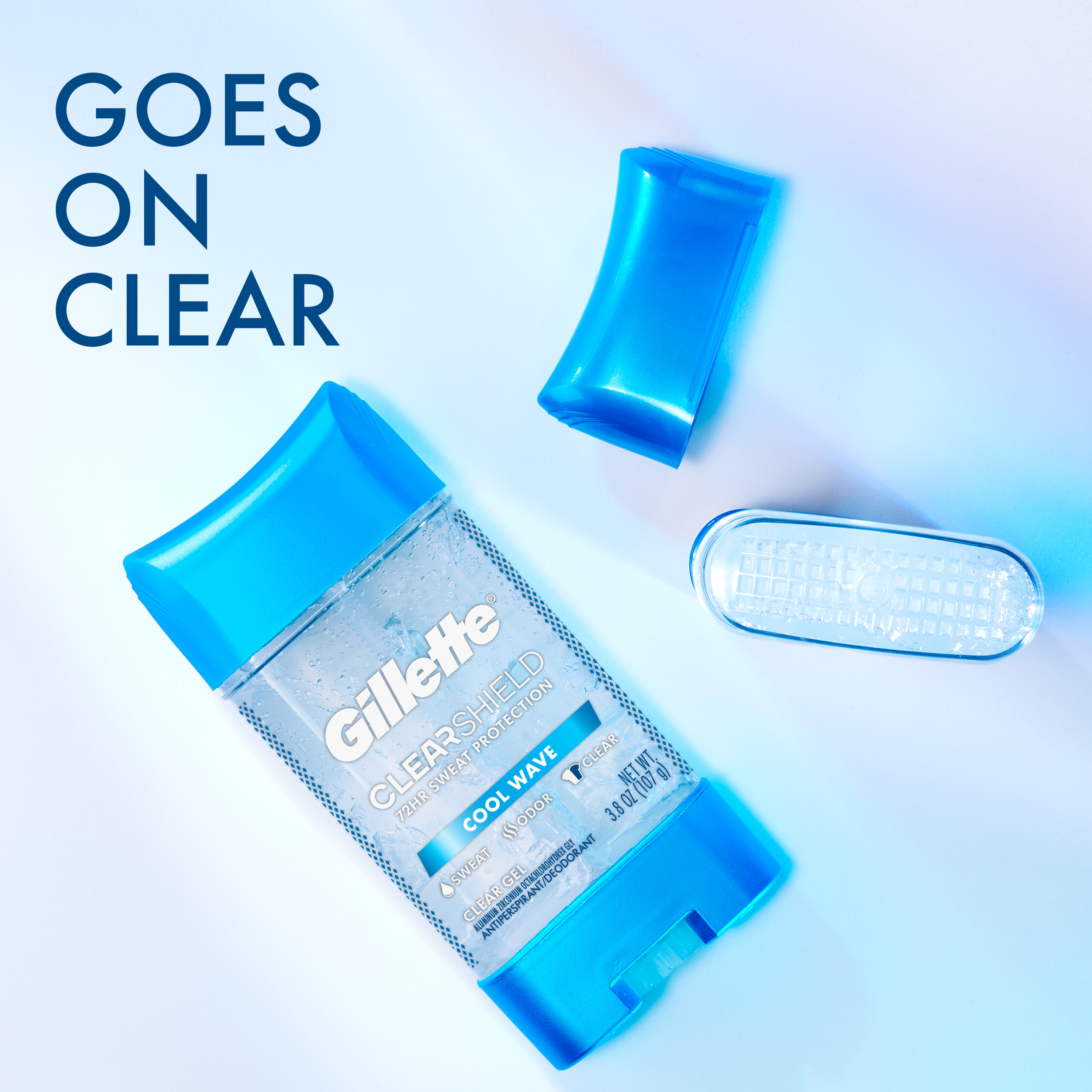 Gillette Antiperspirant Deodorant for Men, Clear Gel, Cool Wave, Twin Pack, 3.8oz - image 3 of 8