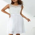 thumbnail image 4 of Robes Ligne A pour Femmes Couleur Unie Découpe Col Sans Manches Robe TP-TTTG, 4 of 8