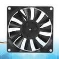 thumbnail image 4 of Ventilador de refrigeración para ordenador, 8 cm, 12 V, 0,50 A, 5300 rpm, disipador térmico para carcasa de PC, eficiencia óptima, 4 of 10