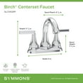thumbnail image 4 of Symmons SLC5912STNPP Birch 1.0 GPM Vessel Centerset Bathroom Faucet - Nickel, 4 of 5
