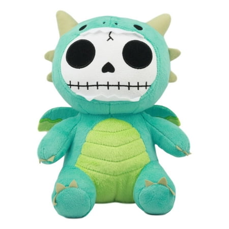 Ebros Larger Furry Bones Skeleton Teal Scorchie Dragon Plush Toy Doll Collectible 9.5  Tall Fantasy Dragon Hatchling Furrybones Stuffed Toy Doll price history on PriceWatchPro