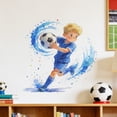 thumbnail image 6 of Occer Football-Themed Wall Decal – Sports Decor for Bedroom, Living Room & Game Room – Peel-and-Stick Soccer Wall Art, 6 of 7