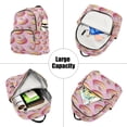 thumbnail image 5 of FORMRS Mini Backpack Purse for Women Travel Daypack Casual Shoulder Bag, Light Pink Doughnuts, 5 of 7