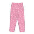 thumbnail image 5 of Daiia Snowflake pink backgrounds Women's Sleep Pant with Pockets and Drawstring,Pajama Pants-XX-Large, 5 of 9