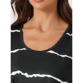 thumbnail image 4 of DARING DIVA Women's 2-Piece Round Neck Sleeveless Shirt Shorts Pajama Set S Black, 4 of 6