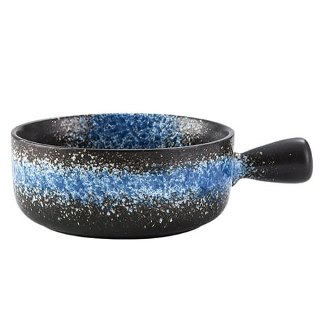 

1 Pc Ceramic Baking Bowl Baked Rice Bowl Practical Kitchen Milk Pot with Handle