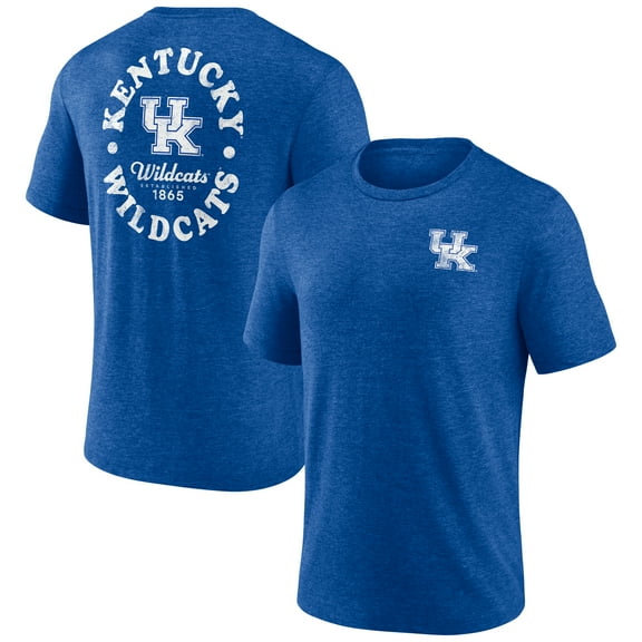 Men's Royal Kentucky Wildcats Old School Bold Tri-Blend T-Shirt