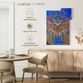 thumbnail image 5 of Elephant Stock Kaleidoscope Cats Vi Wall Art - Vertical Canvas Wall Art - Living Room Wall Decor - Abstract Canvas - Blue And White Decor By Louis Wain - 30" x 45", 5 of 8