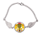 thumbnail image 1 of Chad emblema nacional país Pulsera pulsera pulsera alas de ángel pulsera, 1 of 3
